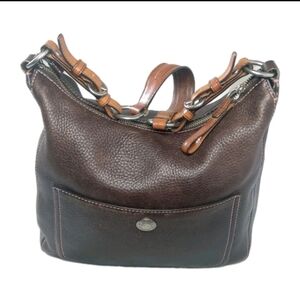 Coach Chelsea Leather Shoulder Bag 8E98 Brown Hobo Y2K